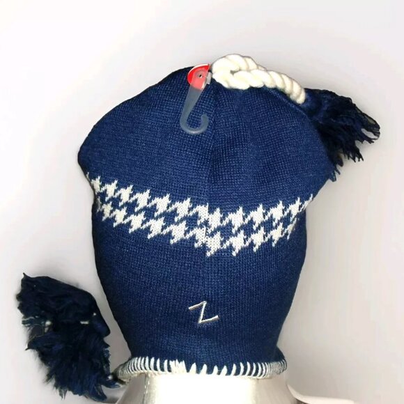 Boise State Broncos University Mens Adult Blue Beanie Winter Tassel Hat New Ncaa - Picture 2 of 2